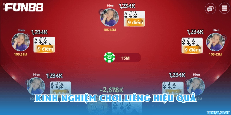 Kinh nghiệm chơi Liêng hiệu quả