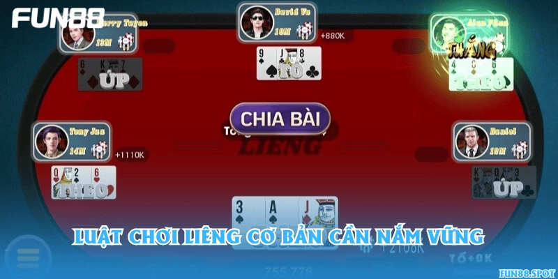 Luật chơi Liêng cơ bản cần nắm vững